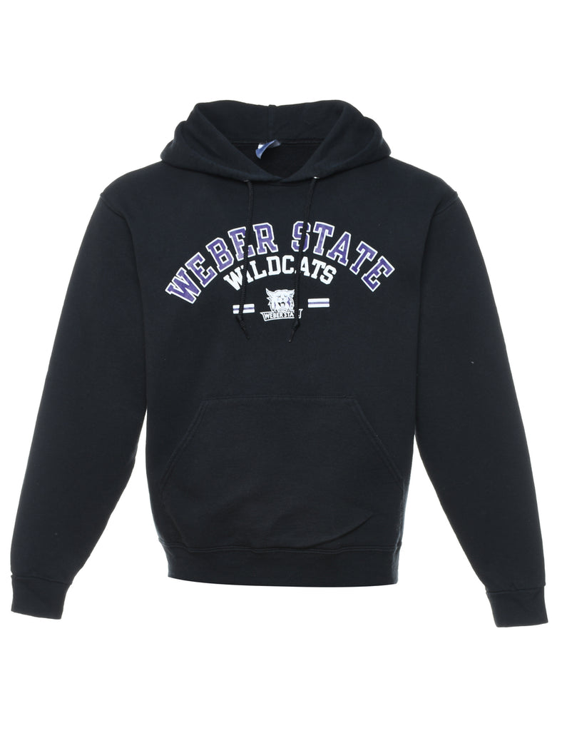 Black & Purple Weber State Wildcats Hoodie - M