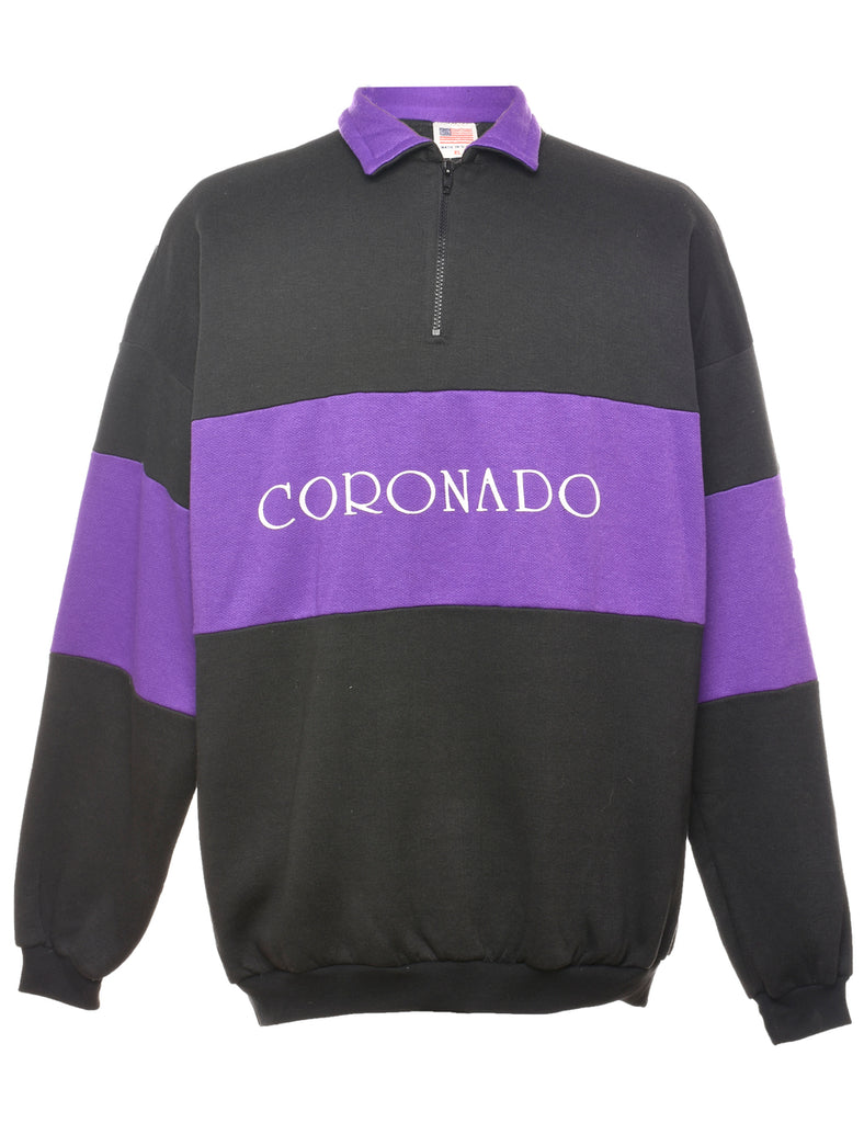 Black, Purple & White Coronado Sweatshirt - XL