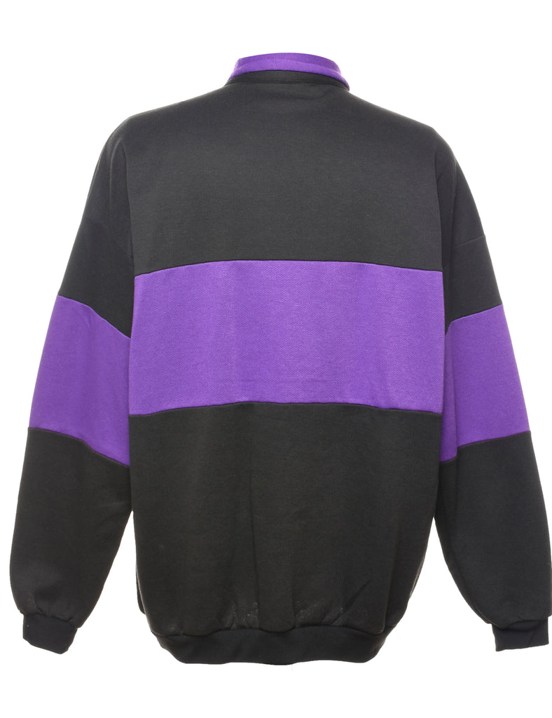 Black, Purple & White Coronado Sweatshirt - XL