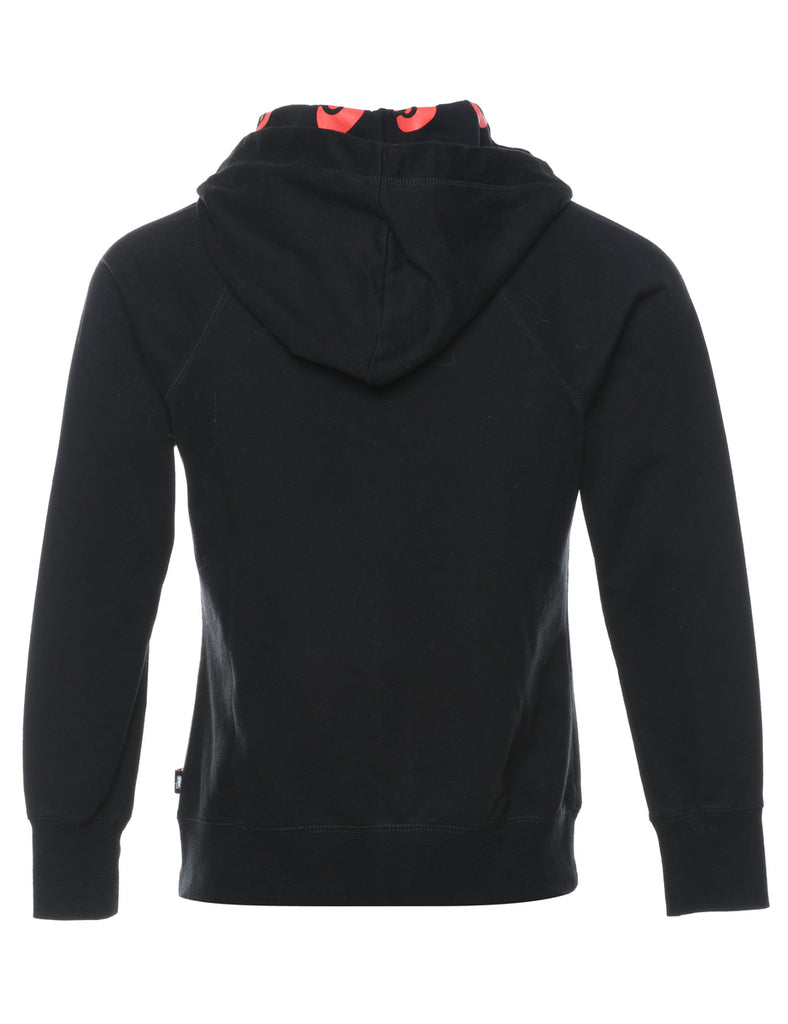 Black & Red Hello Kitty Design Hooded Sweatshirt - S