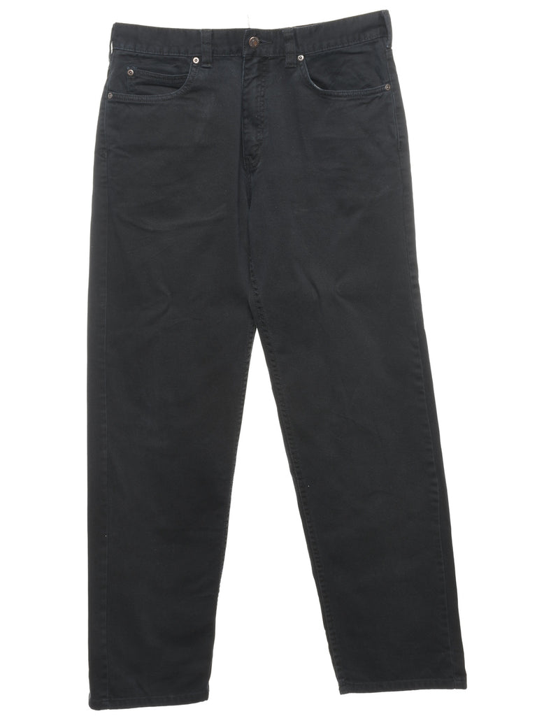 Black Straight Fit Jeans - W35 L33