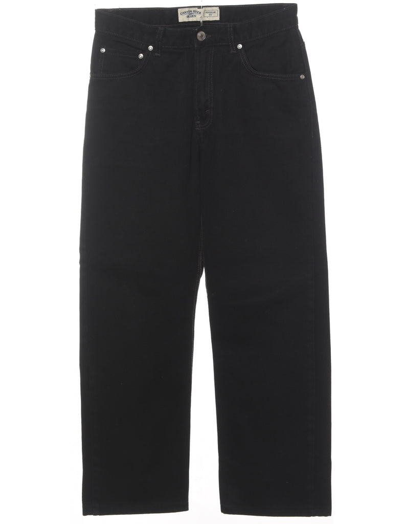 Black Straight Fit Jeans - W31 L30