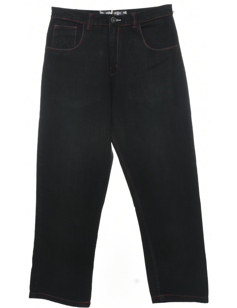 Black Straight Fit Jeans - W34 L34