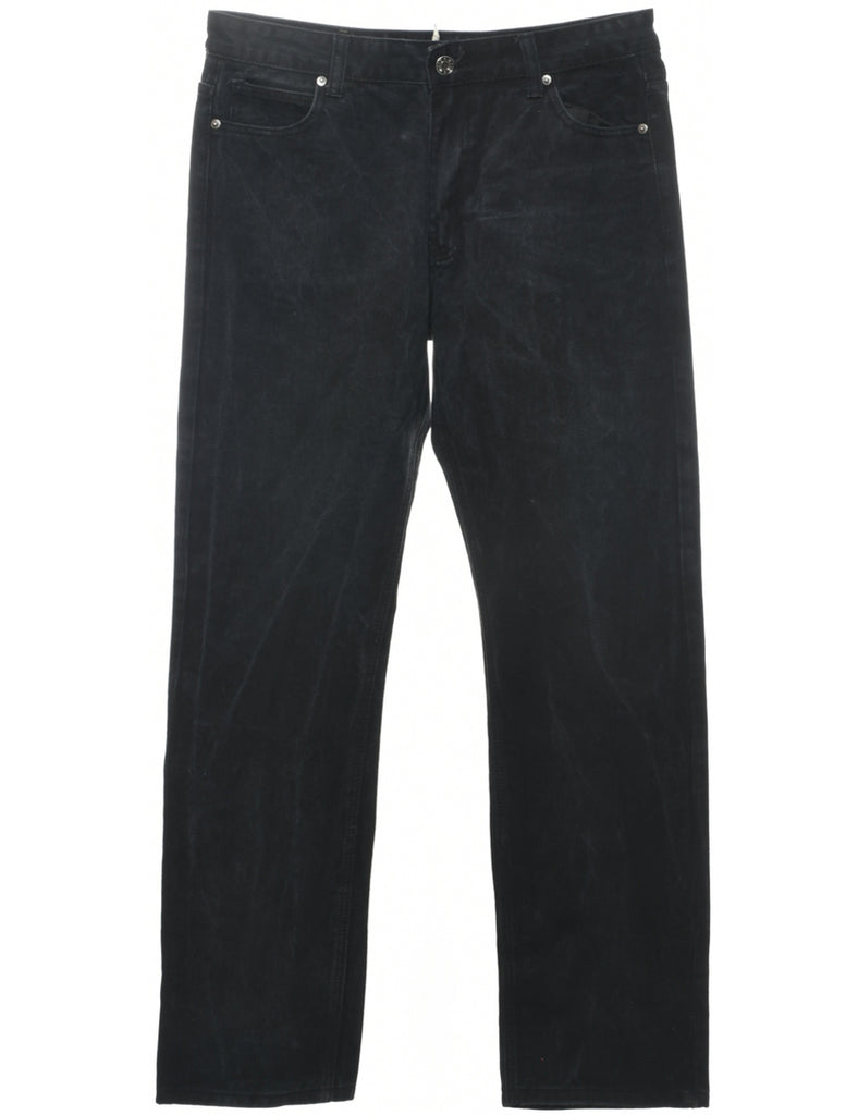Black Straight Fit Jeans - W36 L34