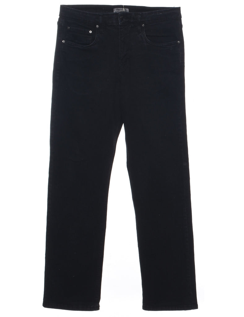 Black Straight Fit Jeans - W34 L33