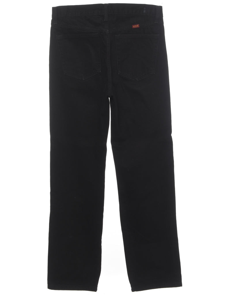 Black Straight Fit Jeans - W34 L33