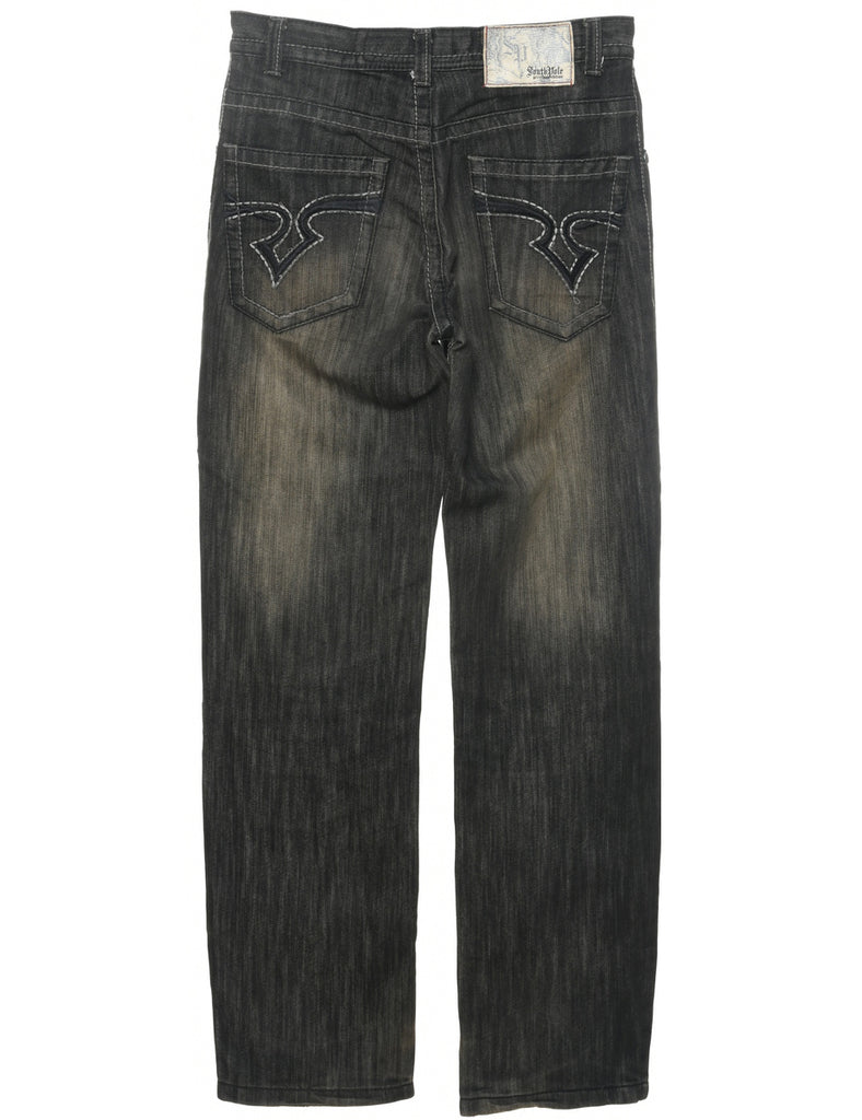 Black Straight Fit Jeans - W30 L32