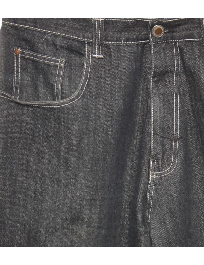 Black Straight Fit Jeans - W36 L34