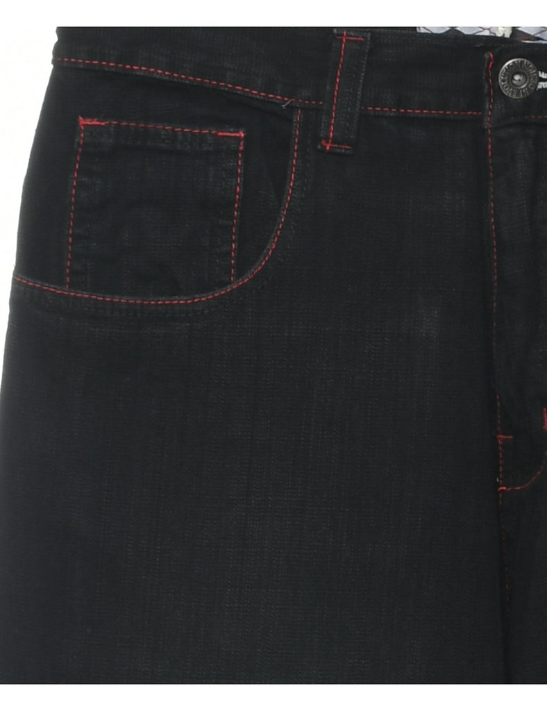 Black Straight Fit Jeans - W34 L34