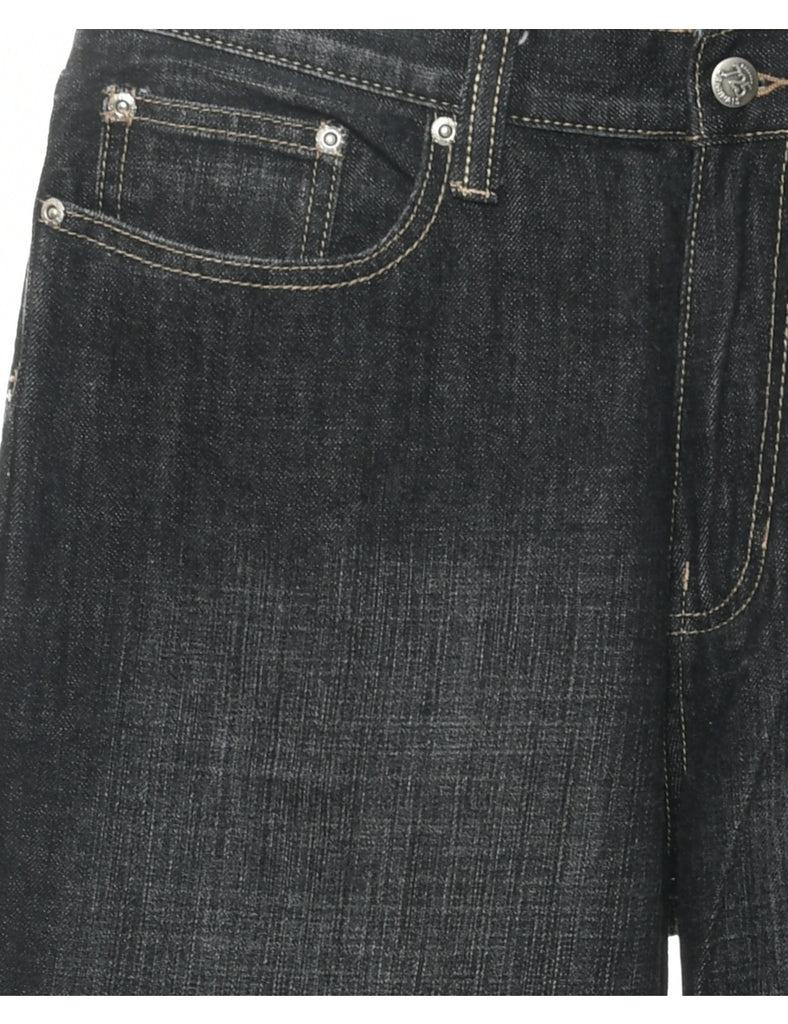 Black Straight Fit Jeans - W34 L32