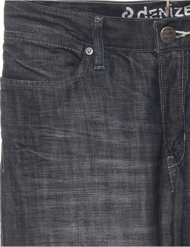 Black Straight Fit Jeans - W32 L30