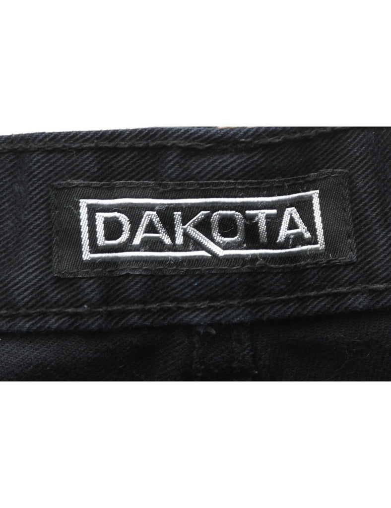 Black Straight Fit Jeans - W35 L33