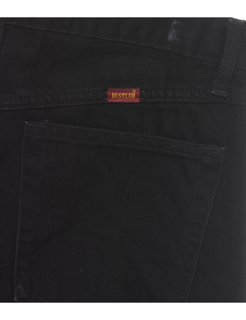 Black Straight Fit Jeans - W34 L33