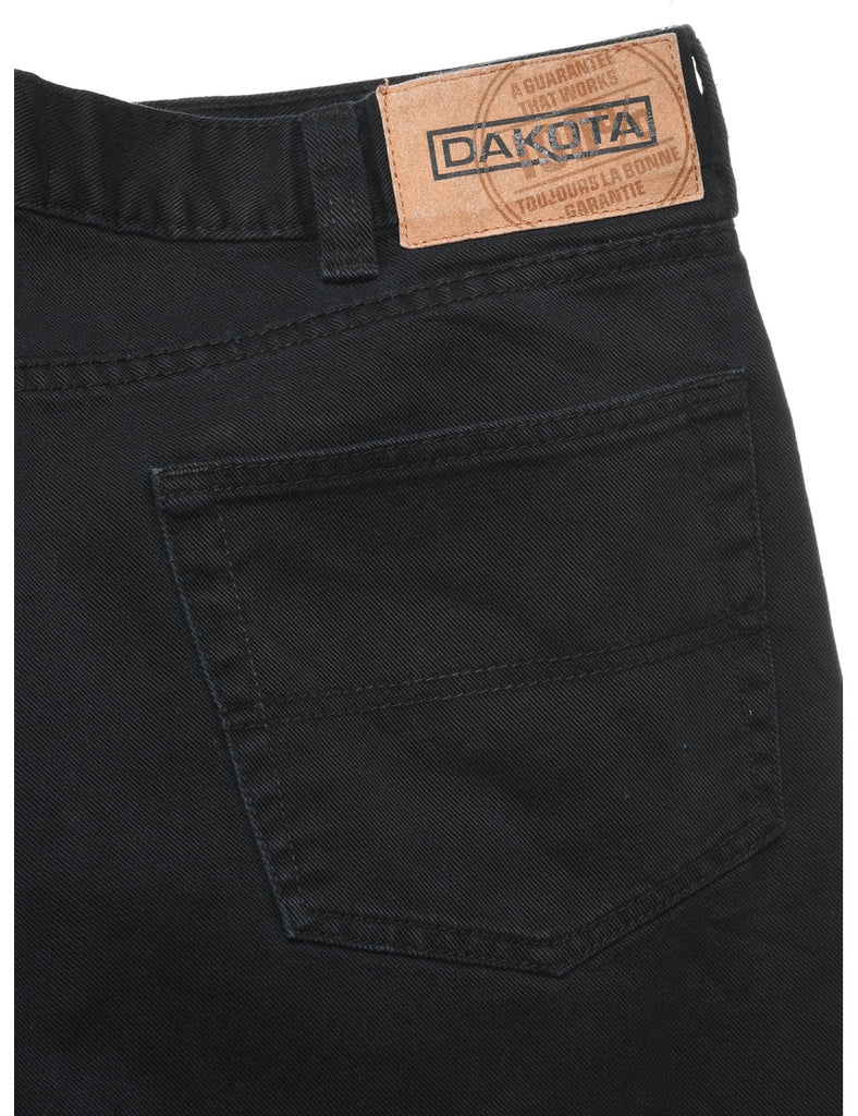 Black Straight Fit Jeans - W35 L33