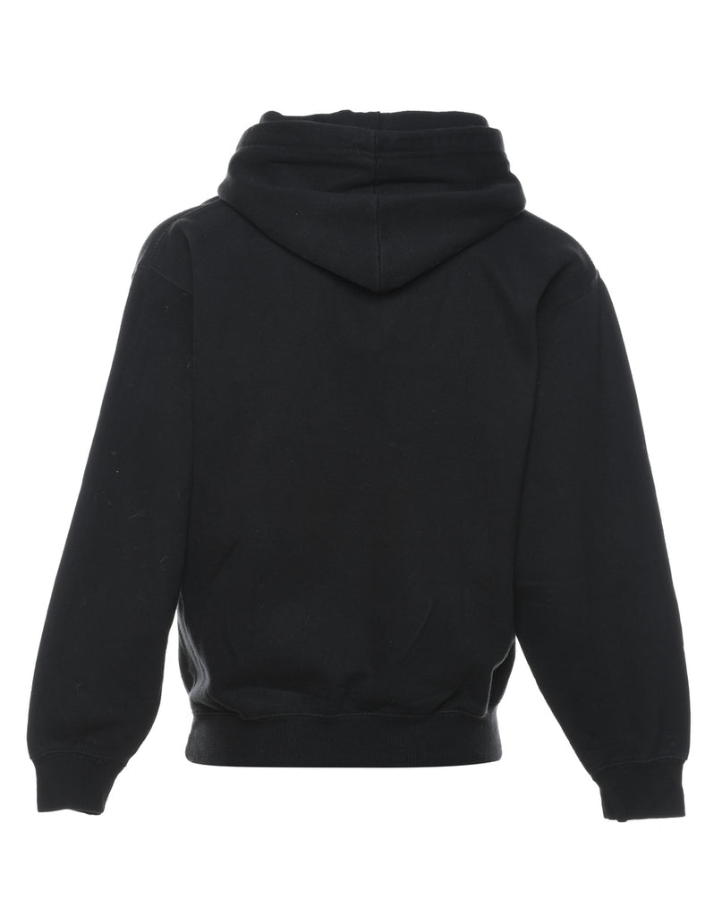 Black Sunset Design Printed Hoodie - S