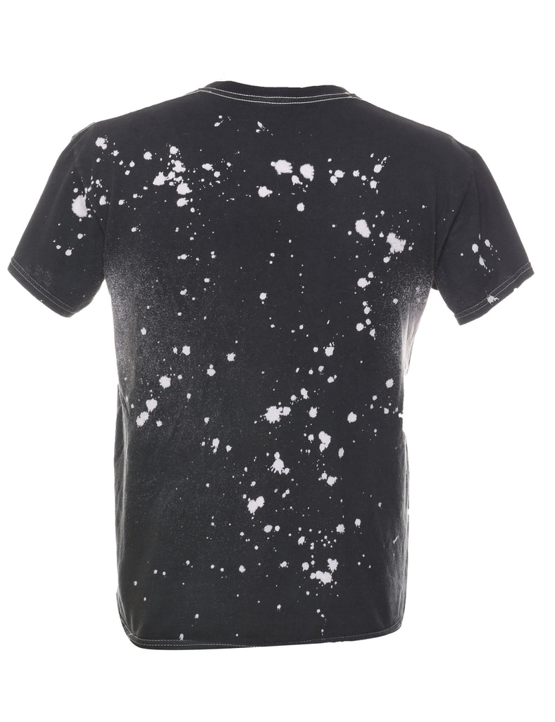 Black Tom & Jerry Tie Dye Cartoon T-shirt - M