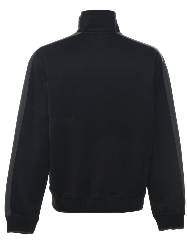 Black Track Top - L