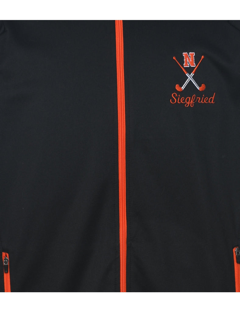 Black Track Top - M