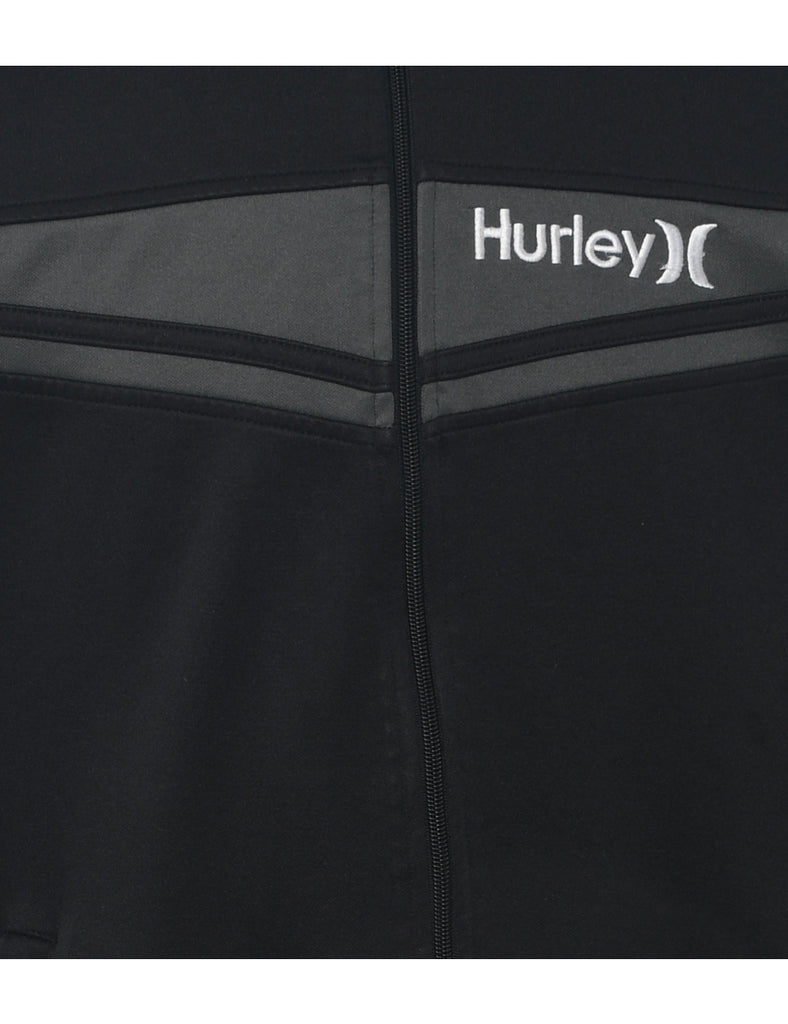 Black Track Top - L