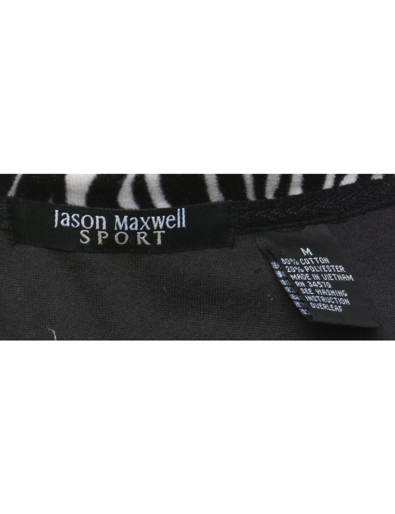 Black Track Top - L