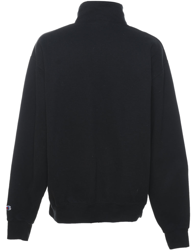 Black Wake Forrest Quarter-Zip Sweatshirt  - XL