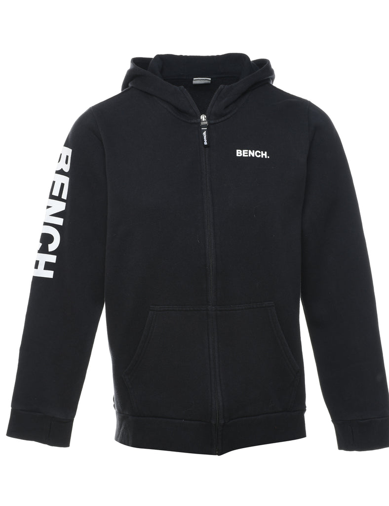 Black & White Classic Bench Printed Hoodie - M