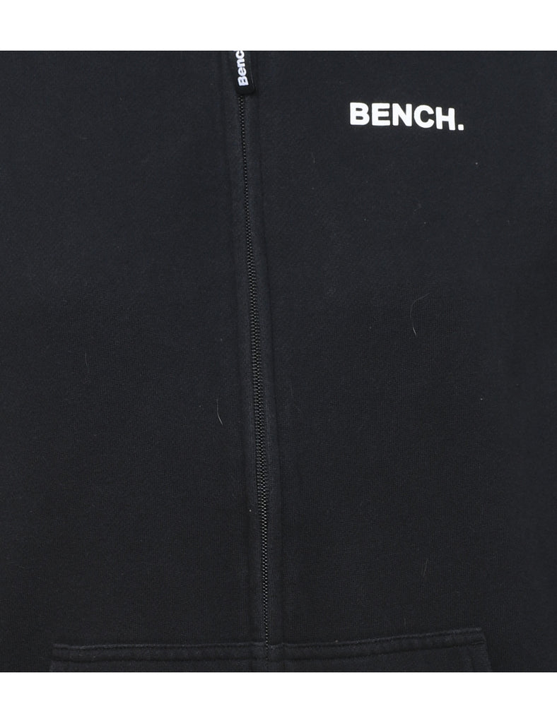 Black & White Classic Bench Printed Hoodie - M