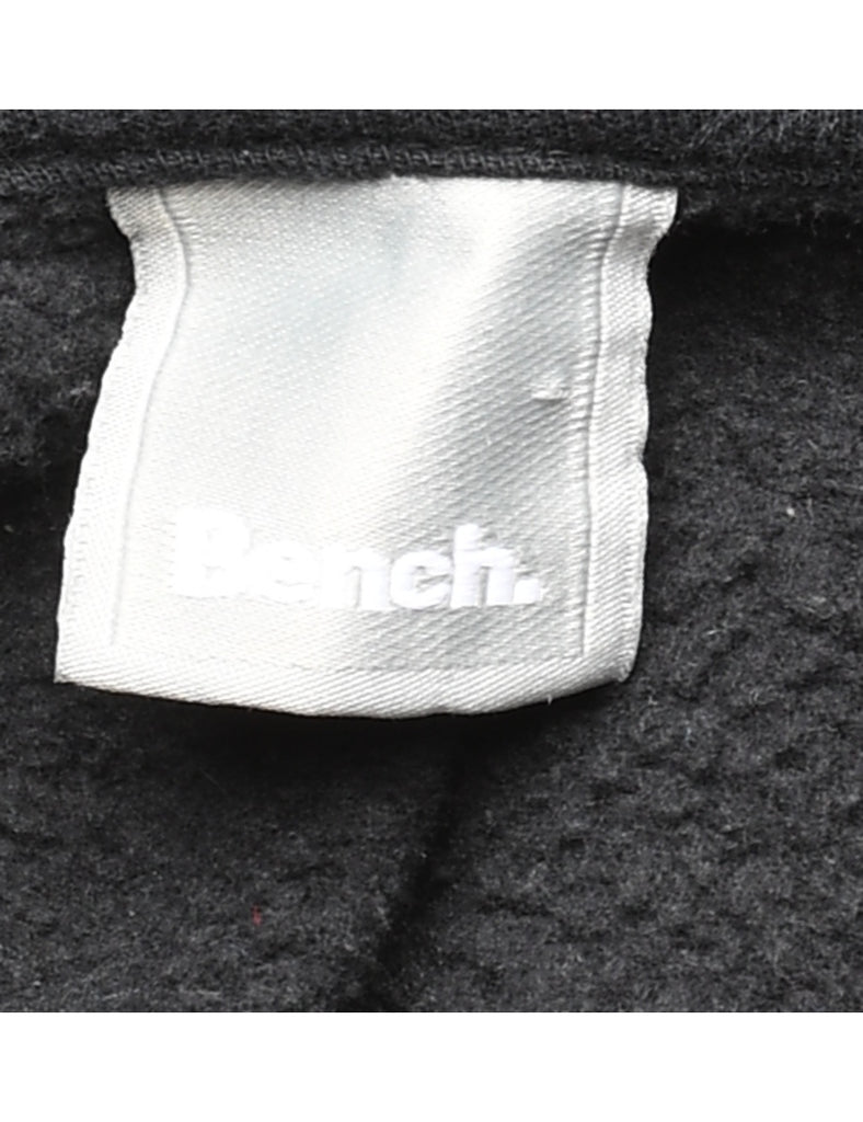 Black & White Classic Bench Printed Hoodie - M