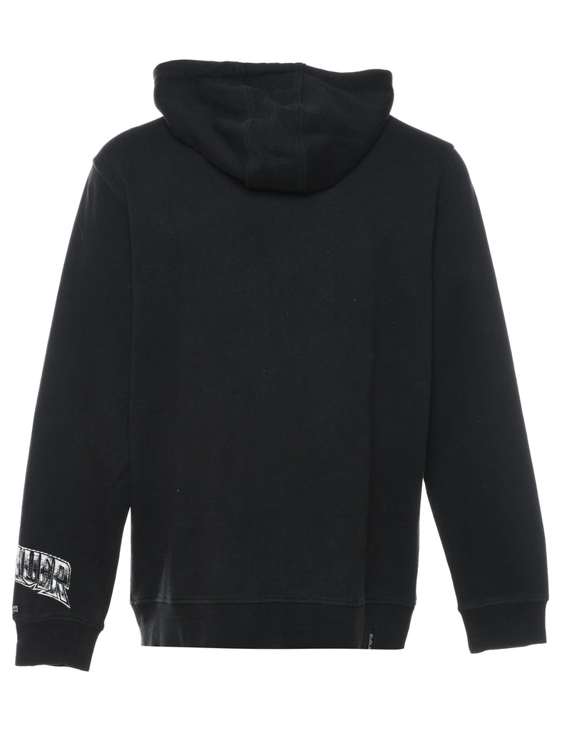 Black & White Quicksilver Hooded Sweatshirt  - L
