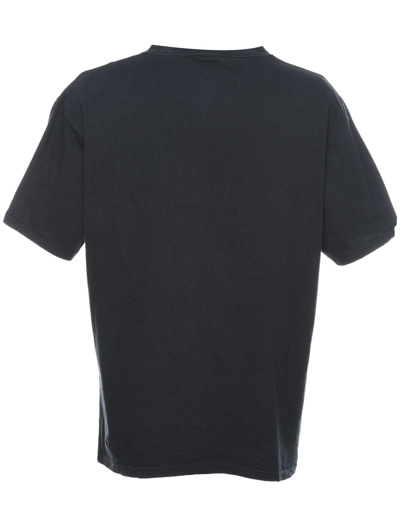 Black & White Tiger Design T-Shirt - XL