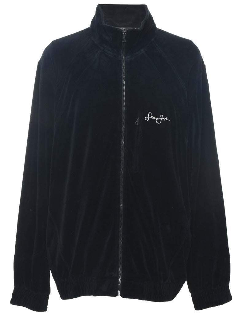 Black Y2K Embroidered Sean John Track Top - XXL