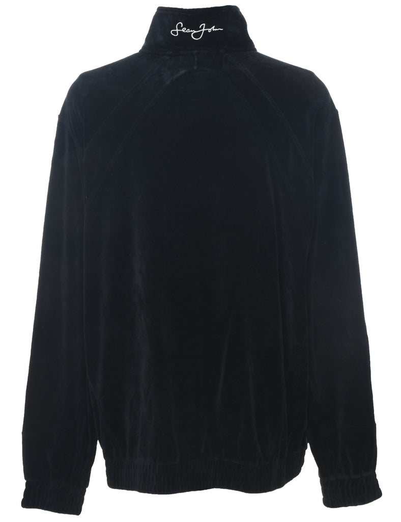 Black Y2K Embroidered Sean John Track Top - XXL