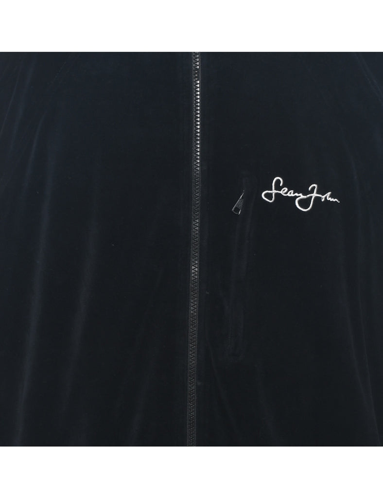 Black Y2K Embroidered Sean John Track Top - XXL
