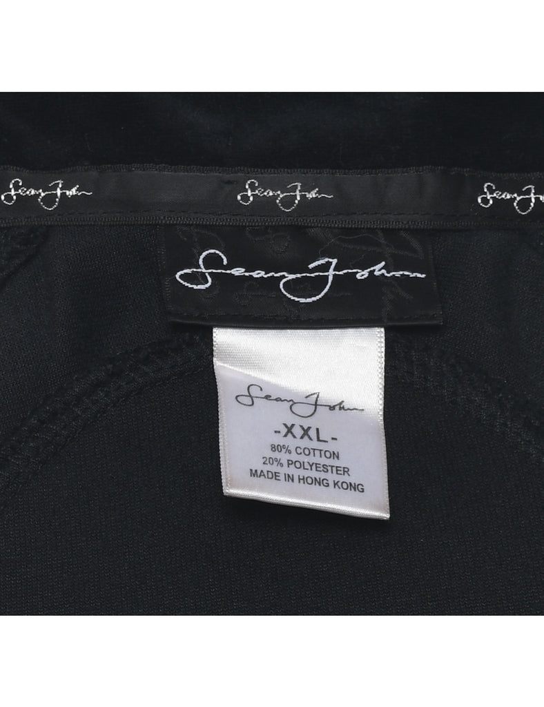 Black Y2K Embroidered Sean John Track Top - XXL