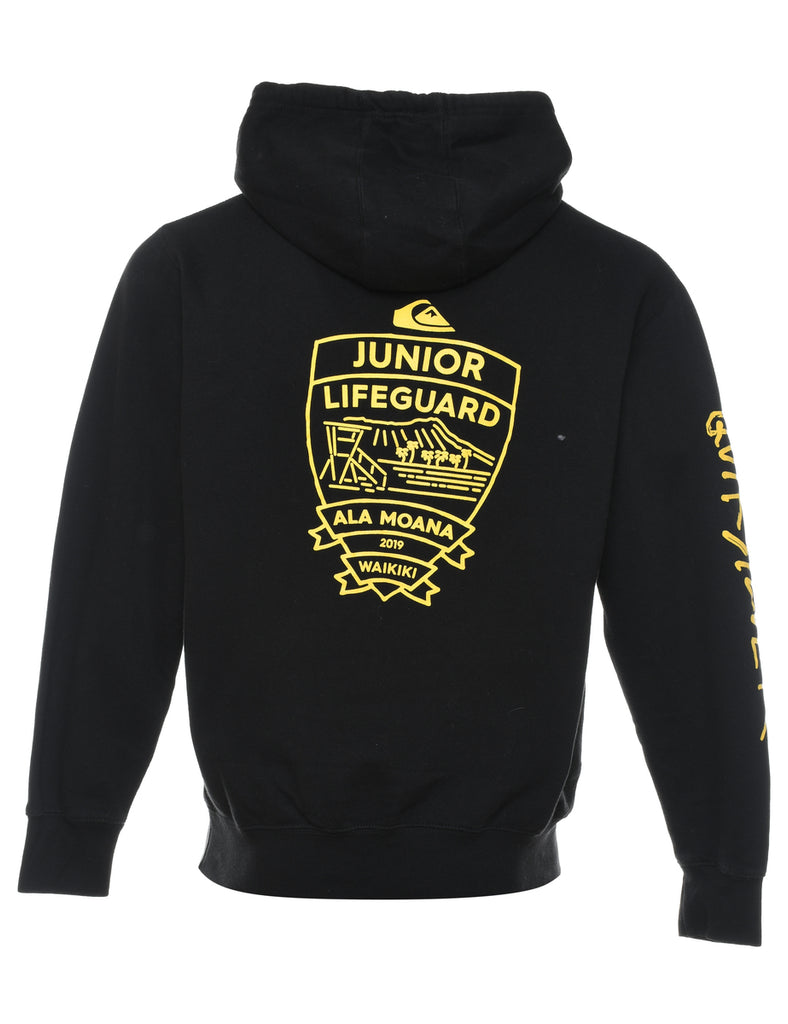 Black & Yellow Lifeguard Quicksilver Hoodie - S