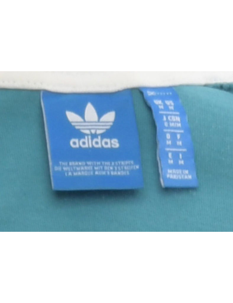 Blue Adidas Printed T-shirt - M