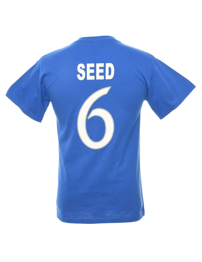 Blue Gildan Printed T-shirt - S