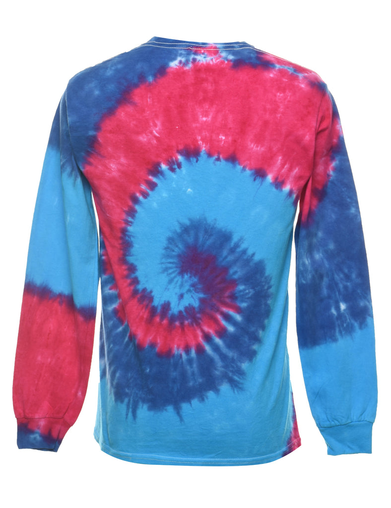 Blue & Pink Tie Dye T-shirt - S