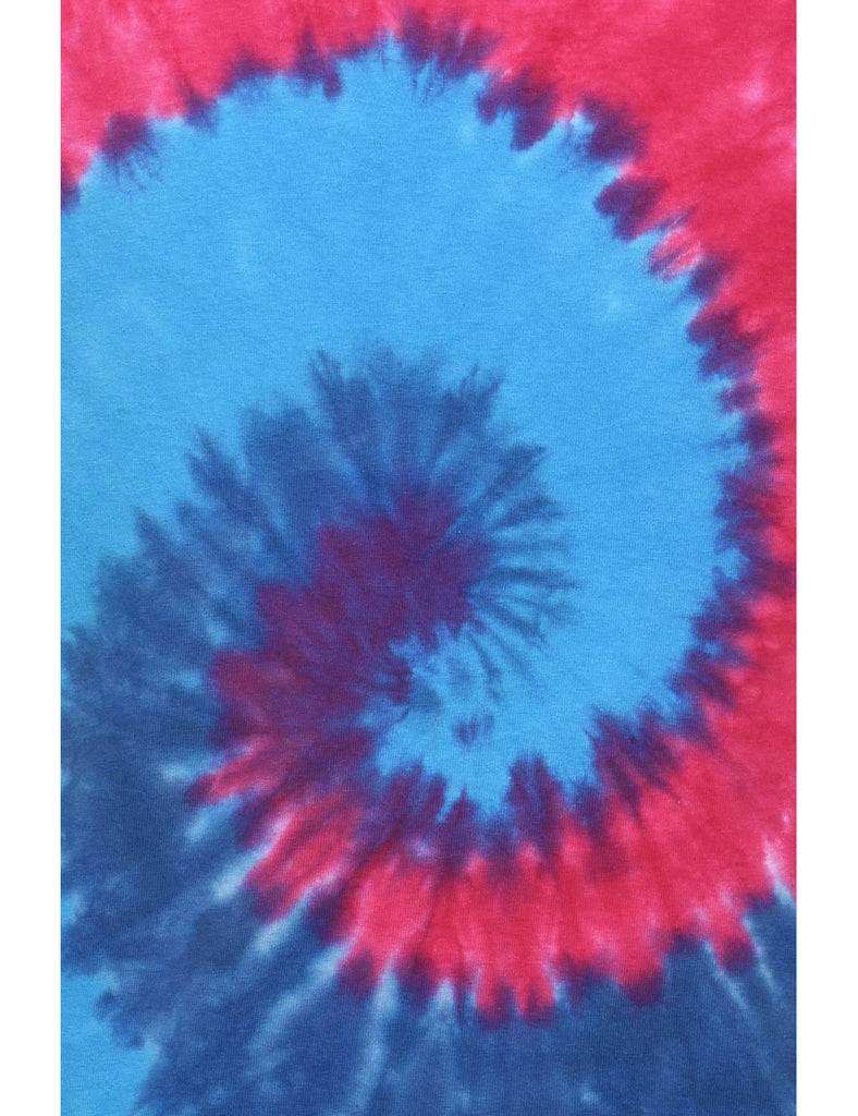 Blue & Pink Tie Dye T-shirt - S