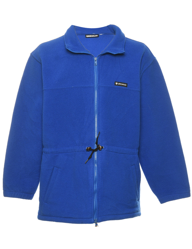 Blue Plain Fleece - L