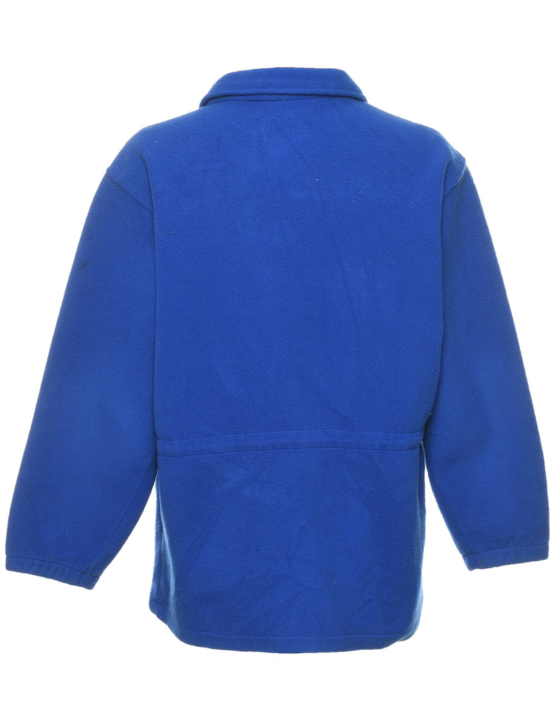 Blue Plain Fleece - L