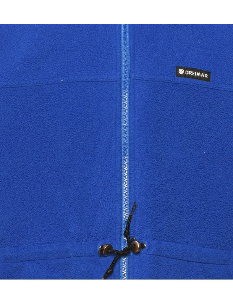 Blue Plain Fleece - L