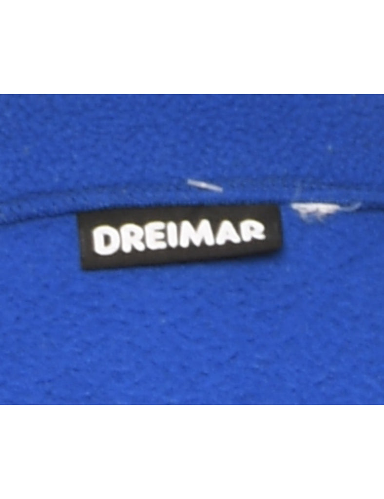 Blue Plain Fleece - L
