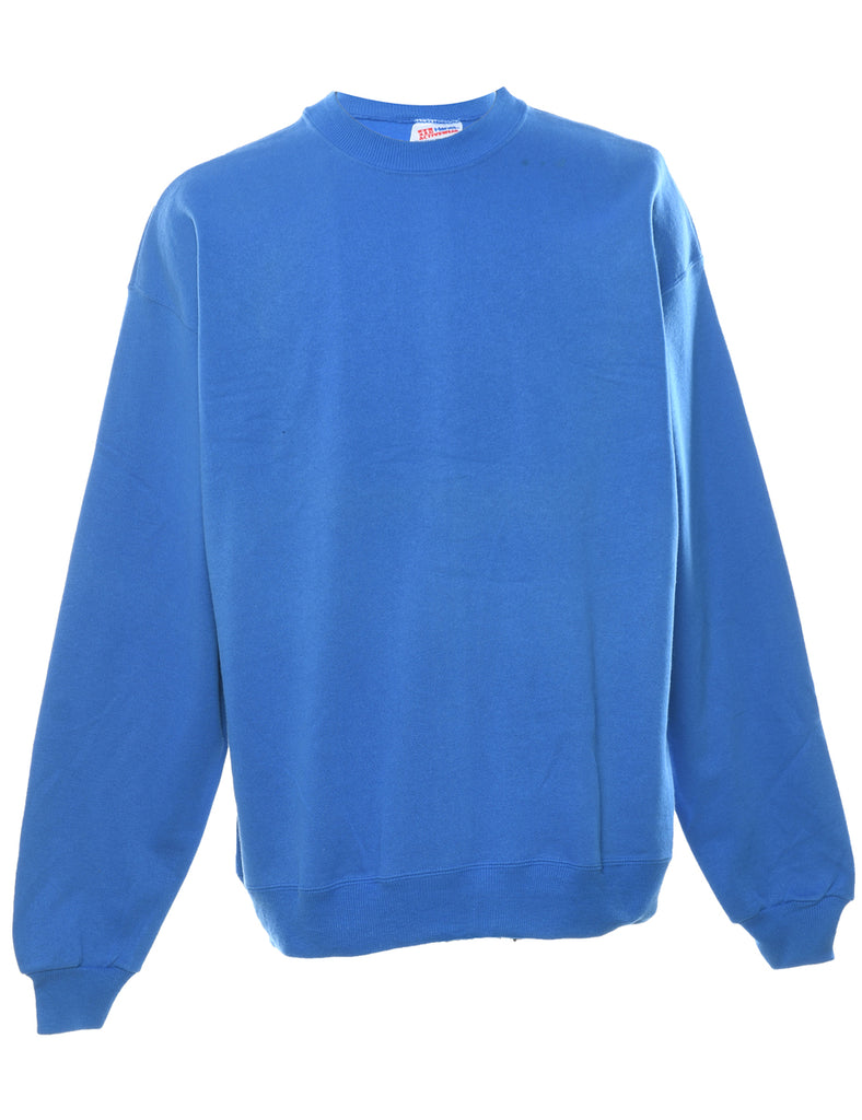Blue Plain Sweatshirt - XL