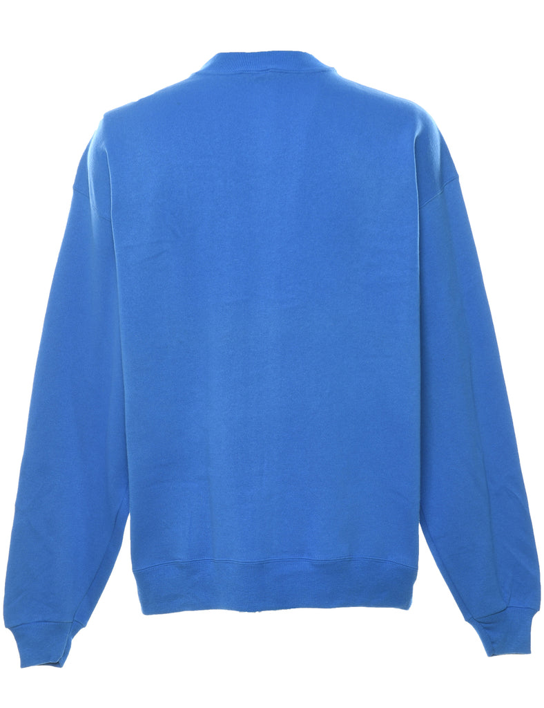 Blue Plain Sweatshirt - XL