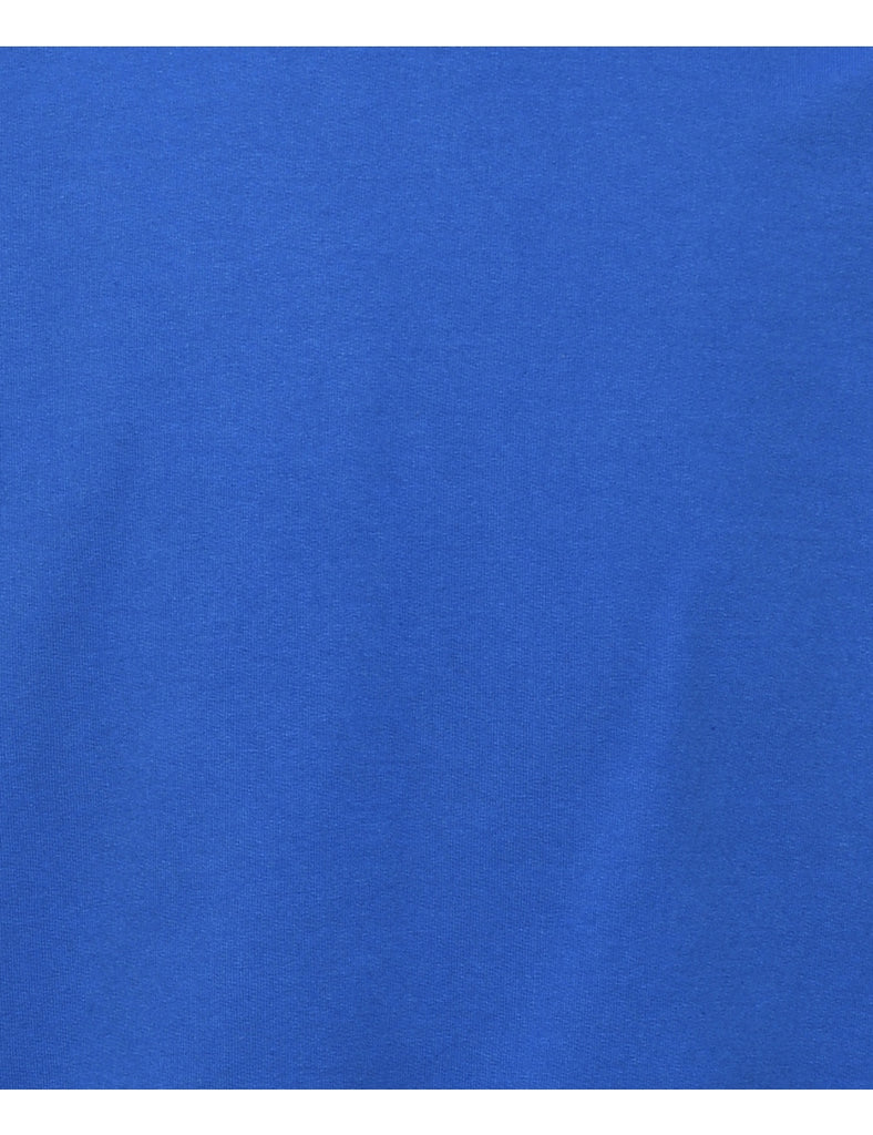 Blue Plain Sweatshirt - M