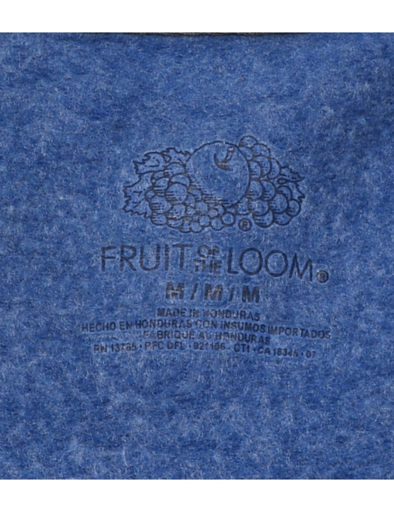 Blue Plain Sweatshirt - M