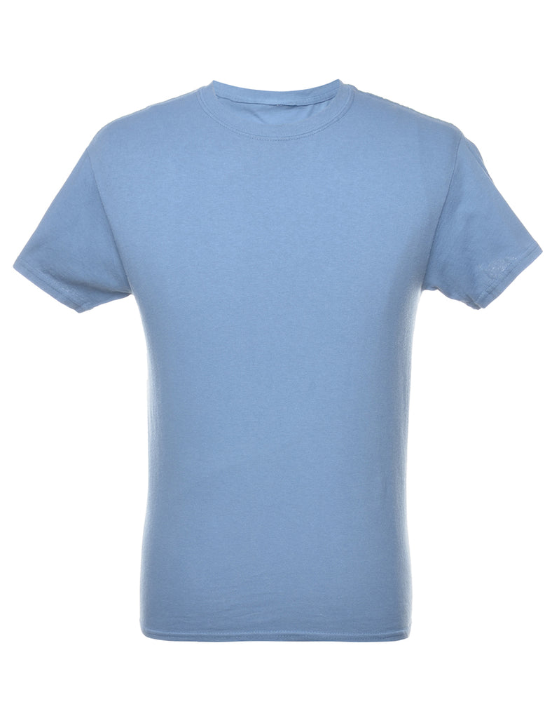 Blue Plain T-shirt - M