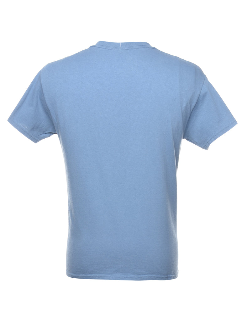 Blue Plain T-shirt - M