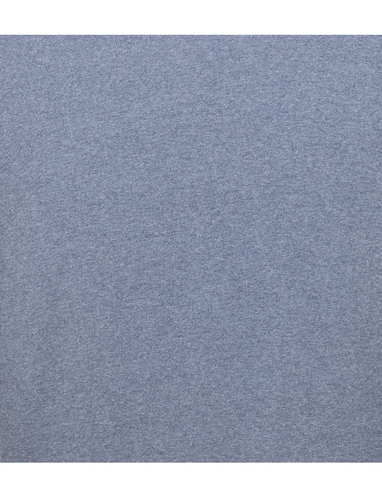 Blue Plain T-shirt - L